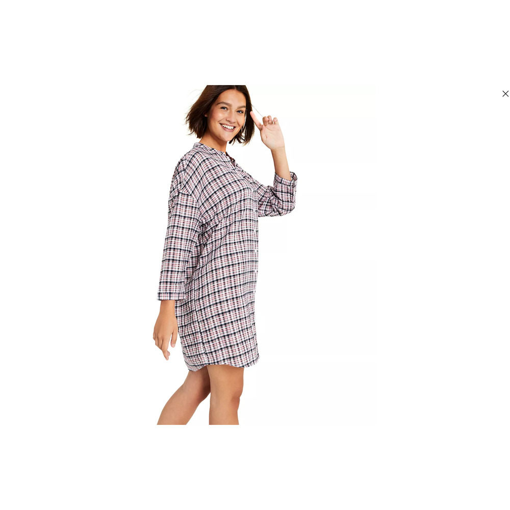 Tommy Jeans Women's Plaid Button-Up Shirt Dress Medium NWT - Picture 4 of 8